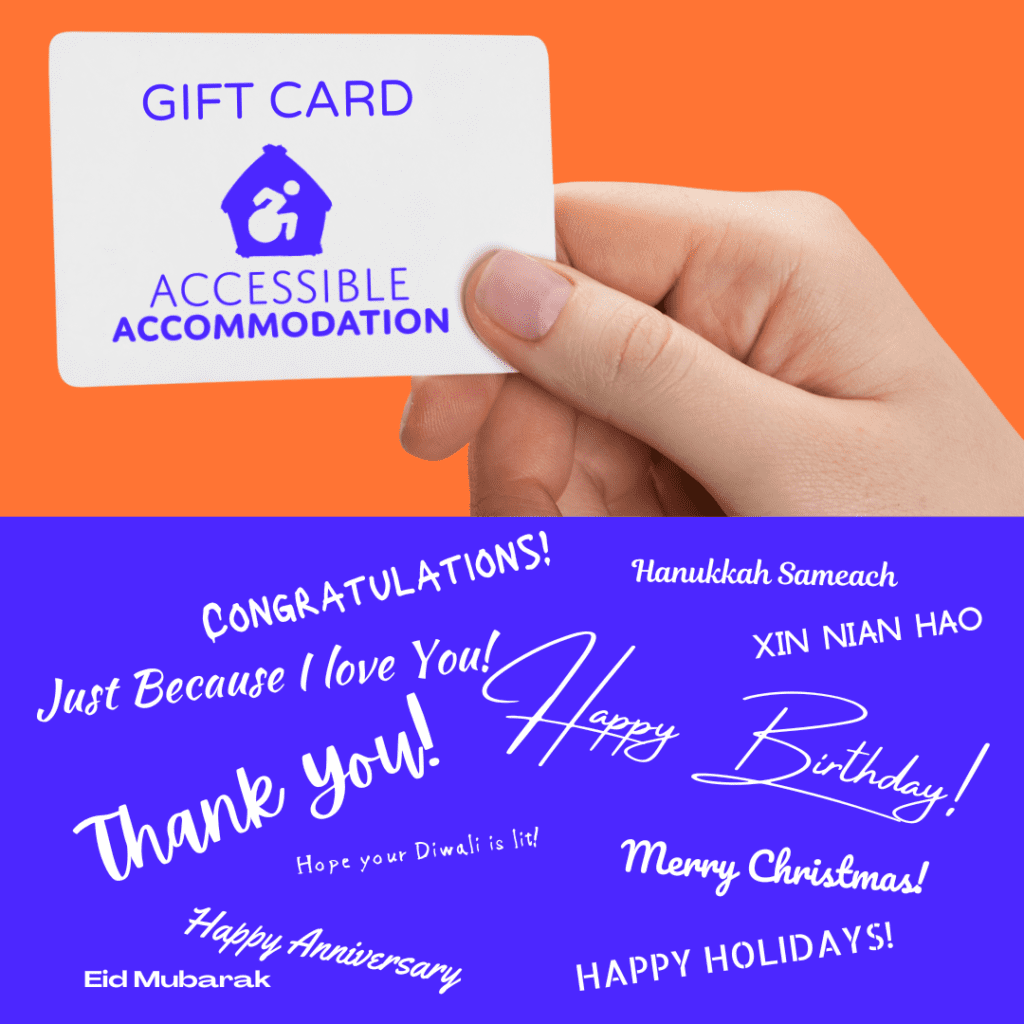 ACCESSIBLE ACCOMMODATION E GIFT CARD
